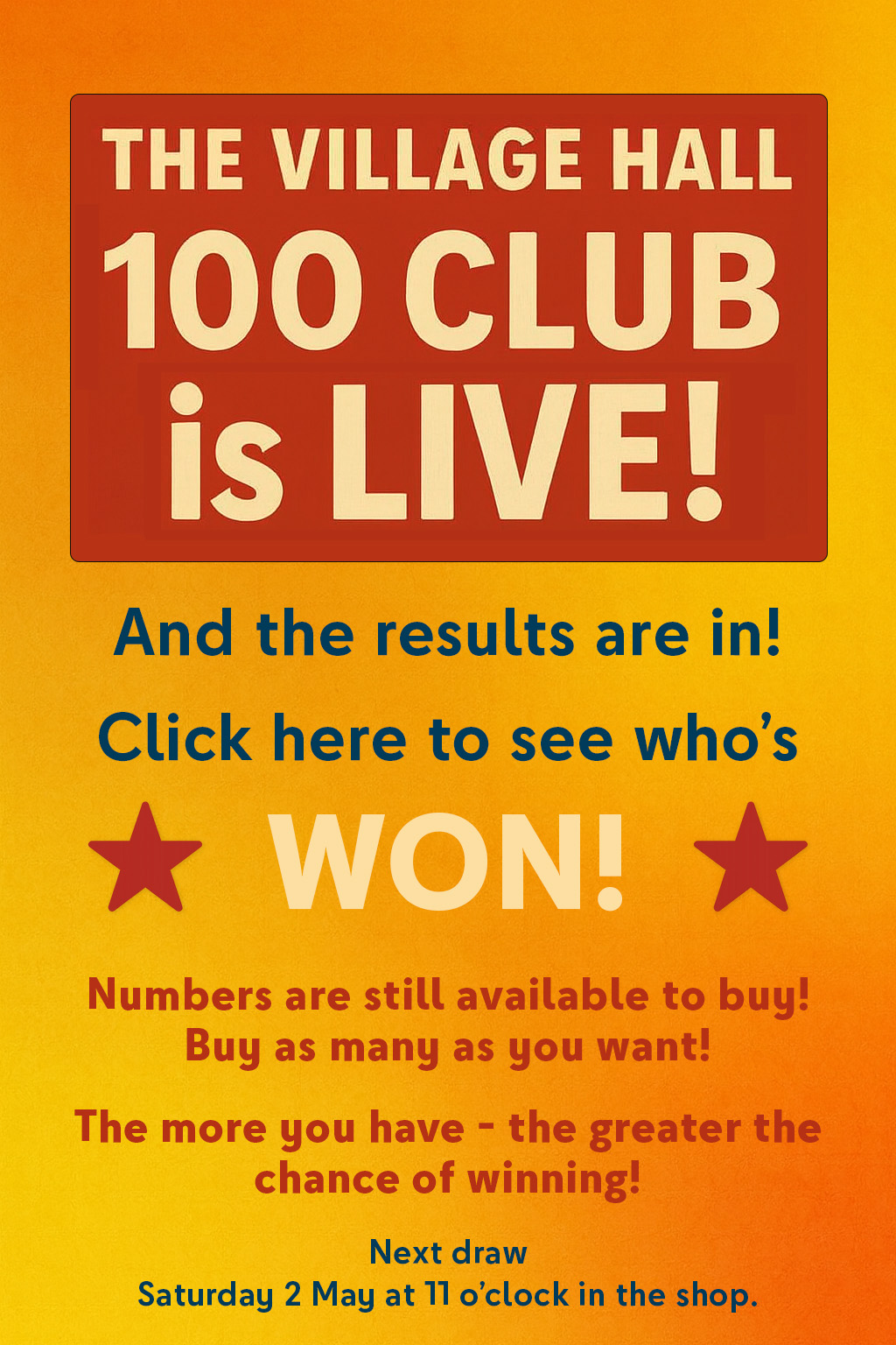 100 club poster