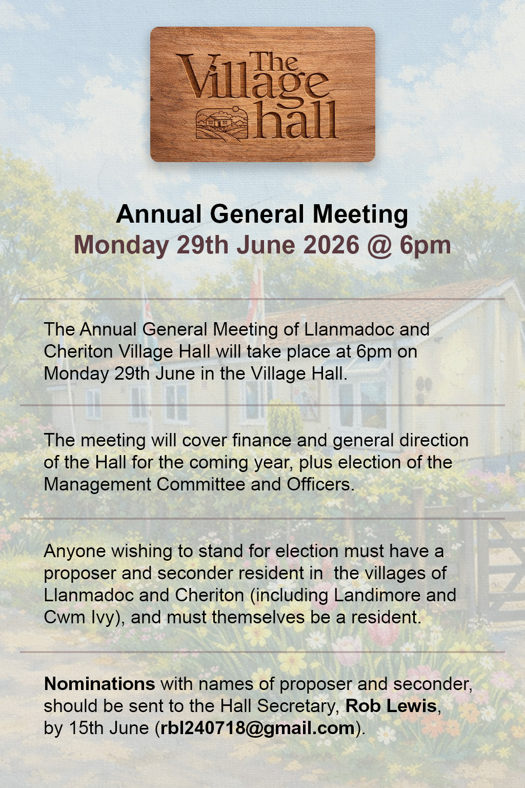General meeting poster